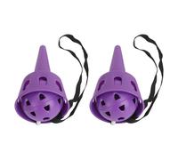 Qudinip Set Catch A Ball per Bambini, Plastica Resistente e Impugnatura Stabile, Ottimo per Esercizi di riflessività, 2 unità per Divertimento Indoor/Outdoor (Viola)