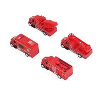 Qudinip Set da Gioco Giocattolo per Auto da 4 Pezzi con Funzione Pullback per L'esplorazione Creativa della città dei Bambini (Tipo B)