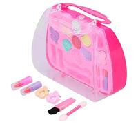 Qudinip Set da Gioco per il Trucco Kit di Cosmetici Sicuri Solubili in Acqua per Bambini Dai 5 Anni in su Plastica Non Tossica 6 unità (Rosa)
