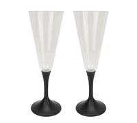 Qudinip Set di 2 Bicchieri da Vino Glow Light, Bicchieri da Cocktail Luminosi a LED Colorati Abbaglianti per Locali Notturni e Feste, Realizzati in ABS Resistente