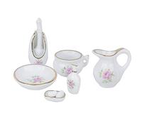 Qudinip Set di Accessori per il Bagno di una Casa delle Bambole 1:12,