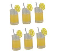 Qudinip Set di Bicchieri da Limonata per Casa delle Bambole da 20 Pezzi per Accessori per Casa in Miniatura in Resina Resistente