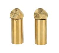Qudinip Set di Bottiglie di Condimento Sale e in Acciaio Inossidabile da 2 Pezzi per e Barbecue All'aperto Materiale Oro 304