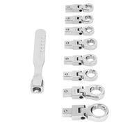 Qudinip Set di Chiavi a Cricchetto Intercambiabile 8pcs, Chiave per Scatola in Acciaio del Vanadio con Specifiche Incise Facile Identificazione, per L'uso Industriale Automobilistico
