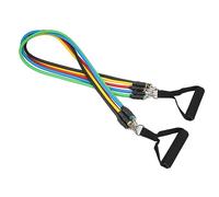 Qudinip Set di Fasce di Resistenza, Fasce da Allenamento da 5 Pezzi per Uomini e Donne con Maniglie di Ancoraggio Alla Porta, Cinturini Alla Caviglia, per Esercizi di Stretching e