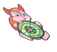 Qudinip Set di Freccette a Forma di Scoiattolo con Gancio e, Divertente Gioco con Palline per Bambini, Gioco Al Coperto, Materiale Leggero in Flanella, Include 1 Bersaglio per Freccette, 3 Palline