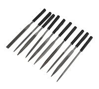Qudinip Set di Lime Ad Ago Mini Lime per Gioielli per Levigatura e Incisione di Precisione su Modelli in Metallo, Acciaio Al Carbonio, Set da 10 Pezzi (4 * 160 mm)