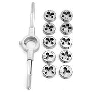 Qudinip Set di Matrici per Maschi a Vite, Denti da Taglio Lavorati a CNC con Struttura in Acciaio per Cuscinetti Industriali per la Lavorazione della Filettatura, Filettatura Manuale