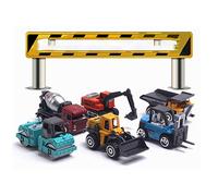 Qudinip Set di Mini Giocattoli per Auto di Ingegneria in Lega 1/64 per Regalo per Bambini e Decorazioni per la Casa, Costruzione Robusta, Design Realistico, Perfetto per Bambini Dai 3 Anni in su