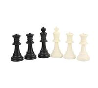 Qudinip Set di Pezzi degli Scacchi Internazionali per Divertimento Intellettuale e Legami Familiari - Materiale PP Durevole - 34 Pezzi - Età 3+ (Non include la scacchiera)