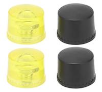 Qudinip Set di Punte per la Testa in Gomma, Accessori per Mazze Morbide e Durevoli per un Impatto Sicuro, Giallo, 2 unità (Φ25mm)