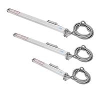 Qudinip Set di Scale Lineari 2AE/3AE Ad Alta Precisione per Misurazioni di Precisione Nelle Officine di Lavorazione dei Metalli, Struttura Resistente in Lega di Alluminio, 3 Righelli Inclusi (Corsa
