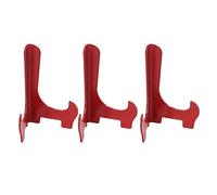 Qudinip Set di Scolapiatti in Miniatura per Casa delle Bambole, 3 Pezzi Adorabili Accessori da Cucina in Scala 1:12 per la Decorazione della Casa delle Bambole (Rossa)