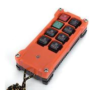 Qudinip Set di Telecomandi Industriali Wireless H21 E1C, Trasmettitore e Ricevitore Impermeabile a 8 Pulsanti per Operatori di Macchinari Pesanti (26-635 V)