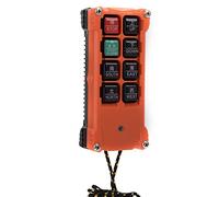 Qudinip Set di Telecomandi Industriali Wireless H21 E1C, Trasmettitore e Ricevitore Impermeabile a 8 Pulsanti per Operatori di Macchinari Pesanti (12-36F)