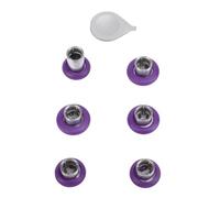 Qudinip Set Levette Intercambiabili Dal Design Elegante per Controller di Gioco Serie 2, 6 Levette in Gomma e Acciaio Inossidabile per Un'esperienza di Gioco Personalizzata (Viola)