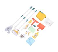 Qudinip Set per la Pulizia dei Bambini, Giocattolo Educativo Completo per il Divertimento Domestico e lo Sviluppo della responsabilità, 18 Pezzi in Plastica Ecologica