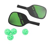Qudinip Set Pickleball Portatile Leggero e Resistente con 2 Paddle e 4 Palline per gli Sport All'aria Aperta
