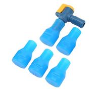 Qudinip Sostituzione della Valvola a con Valvola di Arresto e Bocchini in Silicone Alimentare per Sacche di Idratazione e Zaini D'acqua, Confezione da 5