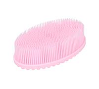 Qudinip Spazzola per il Bagnetto per Neonati con Massaggio Soft Touch in Silicone per il Corpo, Rosa, 1 Pezzo