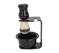 Qudinip Spazzola per la Pulizia della Barba, Maniglia Portatile, Comodo Kit per lo Styling della Barba Al Tocco, Sano e Sicuro per l'uso a Casa e in Viaggio