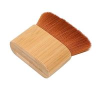 Qudinip Spazzola per Spolverare il Collo, Spazzola Parrucchiere in Legno con Setole Morbide per Pulire i Capelli Spezzati e la Polvere in Casa e in Salone, Legno Massello Resistente, 1 unità