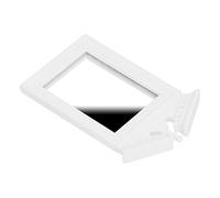 Qudinip Specchio Cosmetico per Casa delle Bambole 1:12 Squisita Cornice Bianca per la Decorazione del Bagno in Miniatura 3,9x2,4 Pollici, Perfetto per Case delle Bambole e Scatole per Camerette