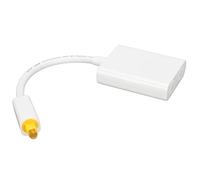 Qudinip Splitter per Cavo Ottico Distribuzione Digitale di Alta qualità per Lettore DVD Amplificatore per Computer Portatile da 15 Cm (Bianca)
