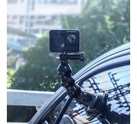 Qudinip Staffa a Ventosa per Auto con Forte Assorbimento per il Montaggio Sicuro Sul Parabrezza di Telefoni e Tablet in Materiale ABS e Gomma (21cm)