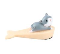 Qudinip Stop Alla Porta Animale Carina, Tappo per Porte a Cuneo Decorativo Divertente per L'auto per Ufficio, in PVC Plastica Morbida Anti -collisione Design Antivento (Gattino)