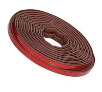 Qudinip Striscia Sigillante Autoadesiva per Camera da Letto, Ufficio, Facile da Installare, Resistente, in Gomma Siliconica, Marrone, 6 M (Larghezza 10*altezza 6 mm a forma di I (confezione)