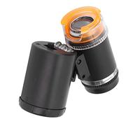 Qudinip Strumento Portatile per L'identificazione di Gioielli con Mini Lente D'ingrandimento per Microscopio 60X, Design Leggero per Collezionisti di Antiquariato (Nera)