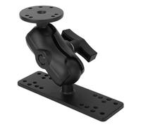 Qudinip Supporto per Ecoscandaglio Resistente Lega di Alluminio Supporto a Sfera con Braccio Corto da 8,7 Cm Adatto per Uso Marino da 1,5 Pollici
