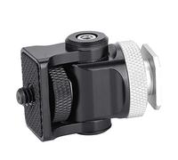 Qudinip Supporto per Hot Shoe Supporto per Microfono Flash Regolabile in Lega di Alluminio per Appassionati di Fotografia Mini Formato Leggero (#1)