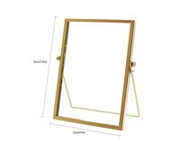 Qudinip Tabella Frame di Foto, Display del Telaio della Foto, Display per Foto del Desktop Frame di Foto Mobile con Supporto in Vetro di per Decorazioni per la Mostra D'arte (15,2 cm/6in)