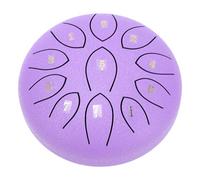 Qudinip Tamburo della Lingua in Acciaio, Cucciolo di Pioggia da 11 Toni per Giardino Esterno con Costruzione in Acciaio Al Carbonio, Elegante Strumento a Percussione (Viola)