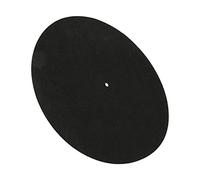 Qudinip Tappetino in Lana per Giradischi per Riduzione Statica e Controllo delle Vibrazioni, Colore, Diametro 290 Mm, per Giradischi in Vinile