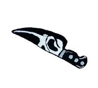 Qudinip Tappeto con Coltello a Teschio Tappeto in Dal Design Horror Unico per Camera da Letto, Soggiorno, Arredamento di Benvenuto, 3,9-6 Once (63,5 cm)