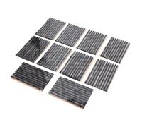 Qudinip Tappi per Riparazione Pneumatici 100 Pezzi, Striscia Sigillante in Gomma Extra Lunga 3,9 Pollici per Il Recupero delle Forature, Senza Colla Necessaria, per Pneumatici Tubeless (Nera)