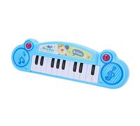 Qudinip Tastiera per Pianoforte Elettronico per Bambini, Divertente Strumento Musicale per Bambini di età Superiore a 3 Anni, Design Non Angolare, 12 Tasti, Giocattolo in Plastica (Blu)