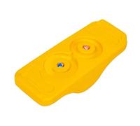 Qudinip Tavola a Dondolo per Allenamento Sensoriale per Bambini, in Plastica Resistente, Antiscivolo, per il Miglioramento Dell'equilibrio e la Pratica della Coordinazione per i Bambini (Gialla)