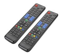 Qudinip Telecomando Universale per TV da 2 Pezzi con Materiale ABS Resistente e funzionalità Multifunzione per un Facile Utilizzo da Parte di Tutte le età