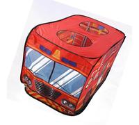 Qudinip Tenda per Bambini, Casetta da Gioco Pop-up Pieghevole con Design in Tulle Traspirante, per Bambini Gioco per Interni Ed Esterni Camion dei Gelati Camion dei Pompieri Autobus (Tipo A)