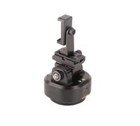 Qudinip Testa del Treppiede con Tracciamento Automatico del Viso Stabilizzatore Rotante Wireless a 360 Gradi per Fotografia Vlog Lega di Alluminio con Telecomando 2.4G