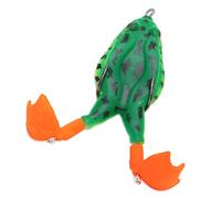 Qudinip Thunder Baits Esche Morbide Flessibili con Doppie Gambe Dell' per la Pesca Alla Spigola 9,5 Cm PVC 1 unità (4#colore)