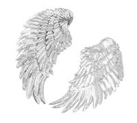 Qudinip Toppe con Paillettes e Ali D'angelo, Toppe Ricamate Termoadesive Alla Moda per Vestiti, Gonne, Borse, Scarpe, con Colori Vivaci Che Non Sbiadiscono, Perfette per Decorazioni Fai