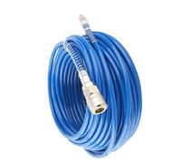 Qudinip Tubo Dell'aria Ad Alta Pressione Tubi Ad Alte Prestazioni per Cantieri Edili, Lunghezza 20 M, con Connettore NPT da 1/4 di Pollice (Blu)