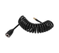 Qudinip Tubo Flessibile per Pompa Aria per Auto, Tubo di Prolunga in Gomma 9,84 Piedi con Connettore in Ottone, per Ugello per Pneumatici Americani Auto Motociclette Biciclette