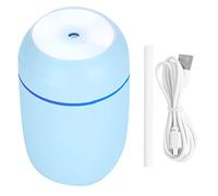 Qudinip Umidificatore 300 Ml, Diffusore di Olio Aromatico Portatile con Ricarica USB con Luci Ambientali Colorate per Umidificazione Dell'auto Ufficio a Casa (Blu)