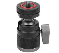 Qudinip VELEDGE M4 Mini Testa a Sfera Resistente in Lega di Alluminio con Vite da 1/4 di Pollice per Treppiede per Fotocamera Nera